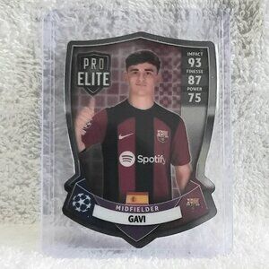 3/$25 Mint 2023/24 Topps Match Attax GAVI Pro Elite Shield Euro Card SH-6!!